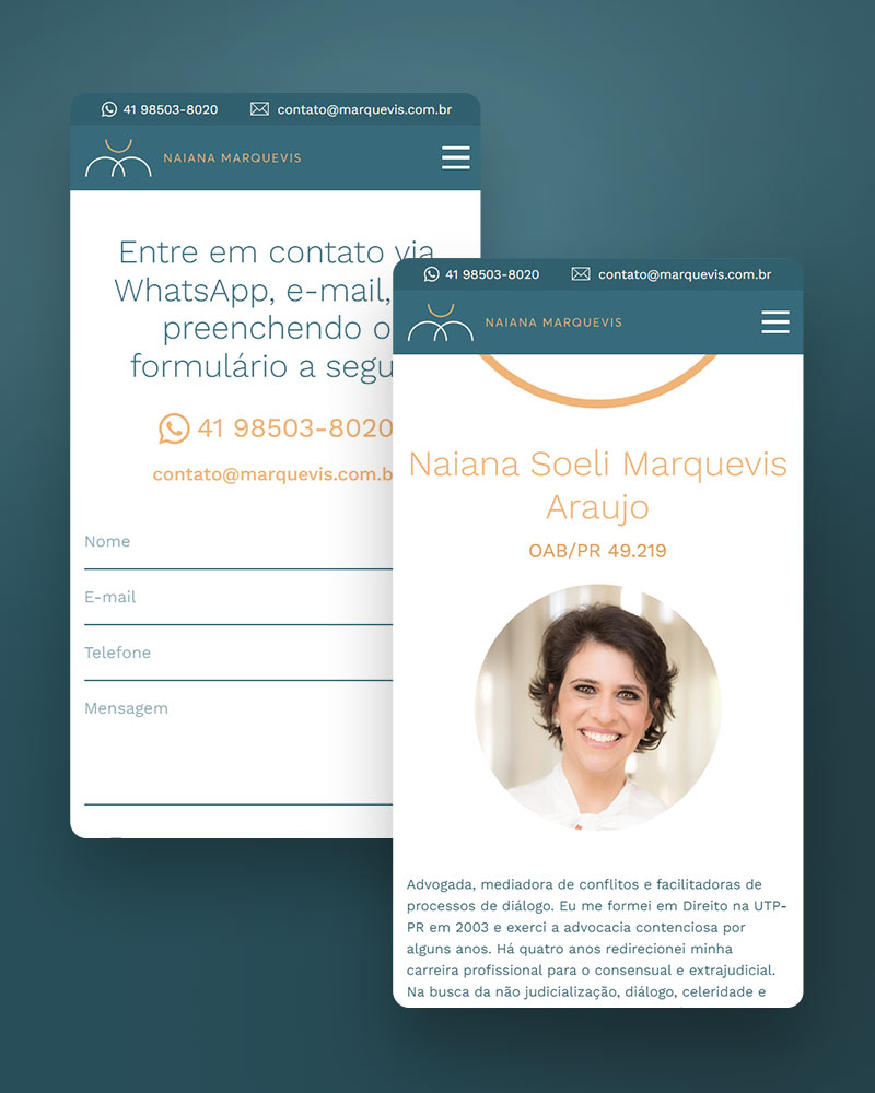 Naiana Marquevis: Advogada, mediadora e facilitadora de processos de diálogos. Branding, Webdesign, Criação de Logotipo, Identidade Visual, Criação de Site.