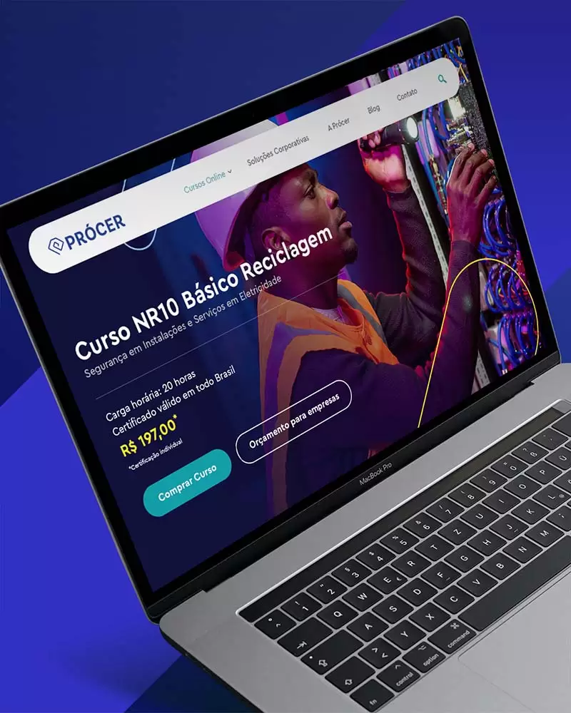Prócer Educação: Soluções Corporativas, Brasília - DF. Webdesign.